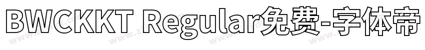 BWCKKT Regular免费字体转换